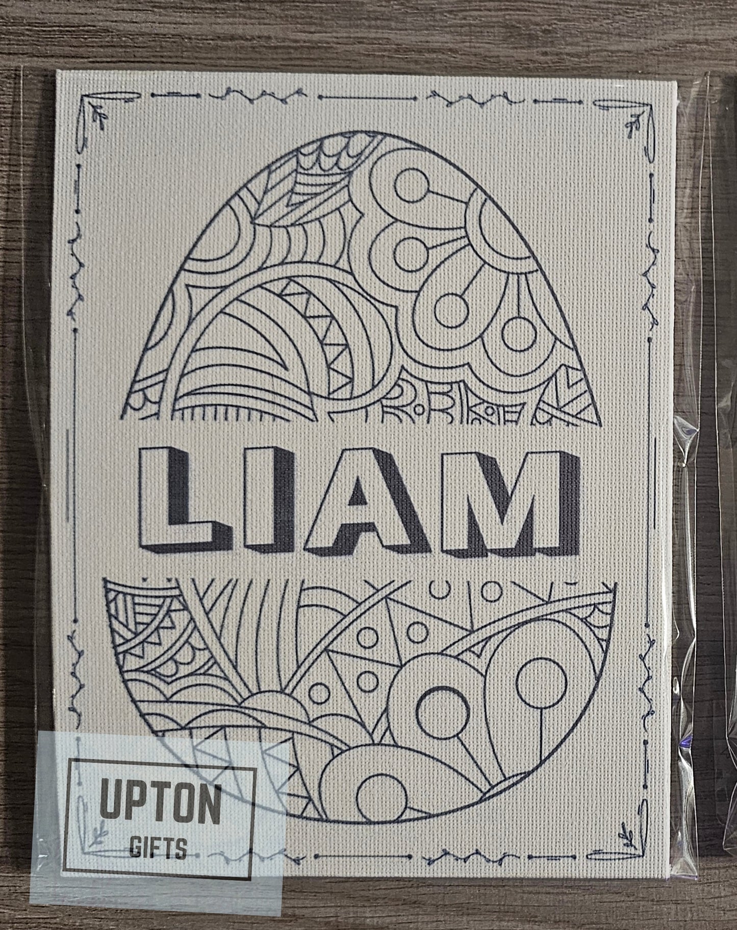 Personalized Egg Canvas