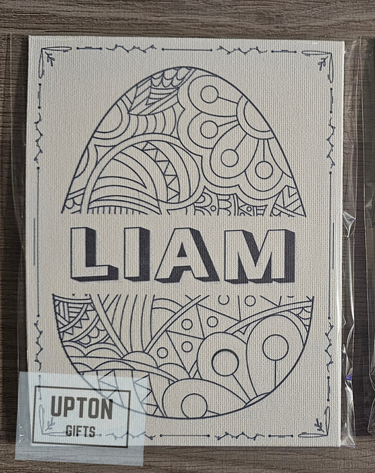 Personalized Egg Canvas